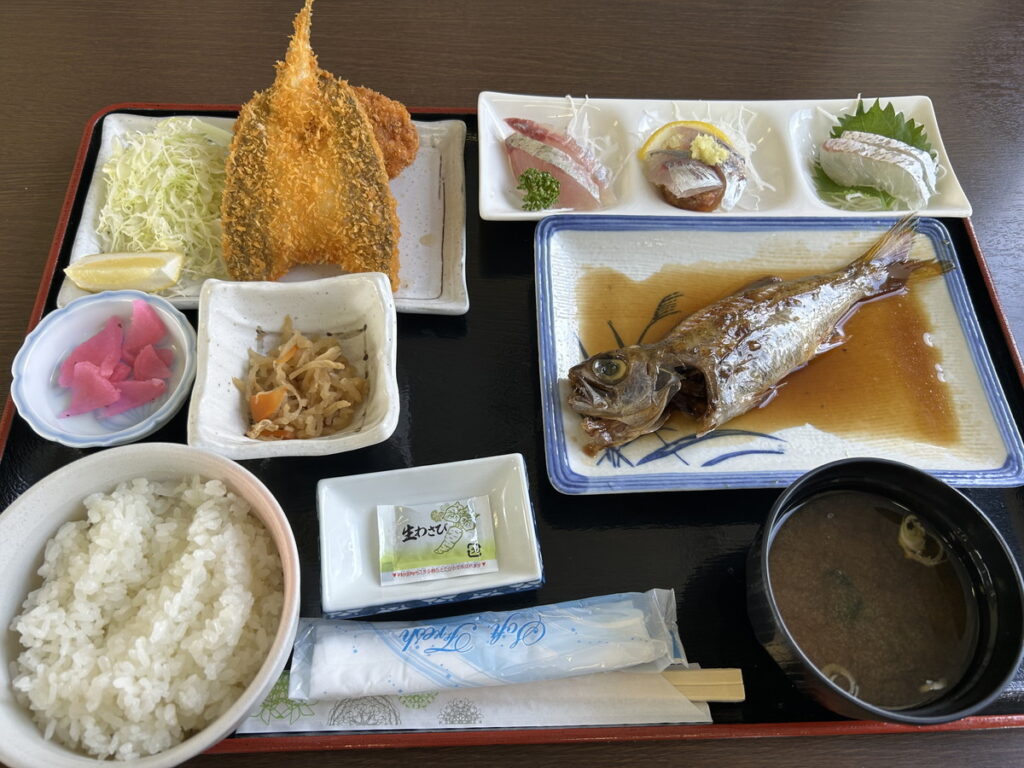 ダイバー定食｜漁協食堂 なぶら｜かっちゃでダイビング｜ダイビングプロショップパル｜2025/09/27