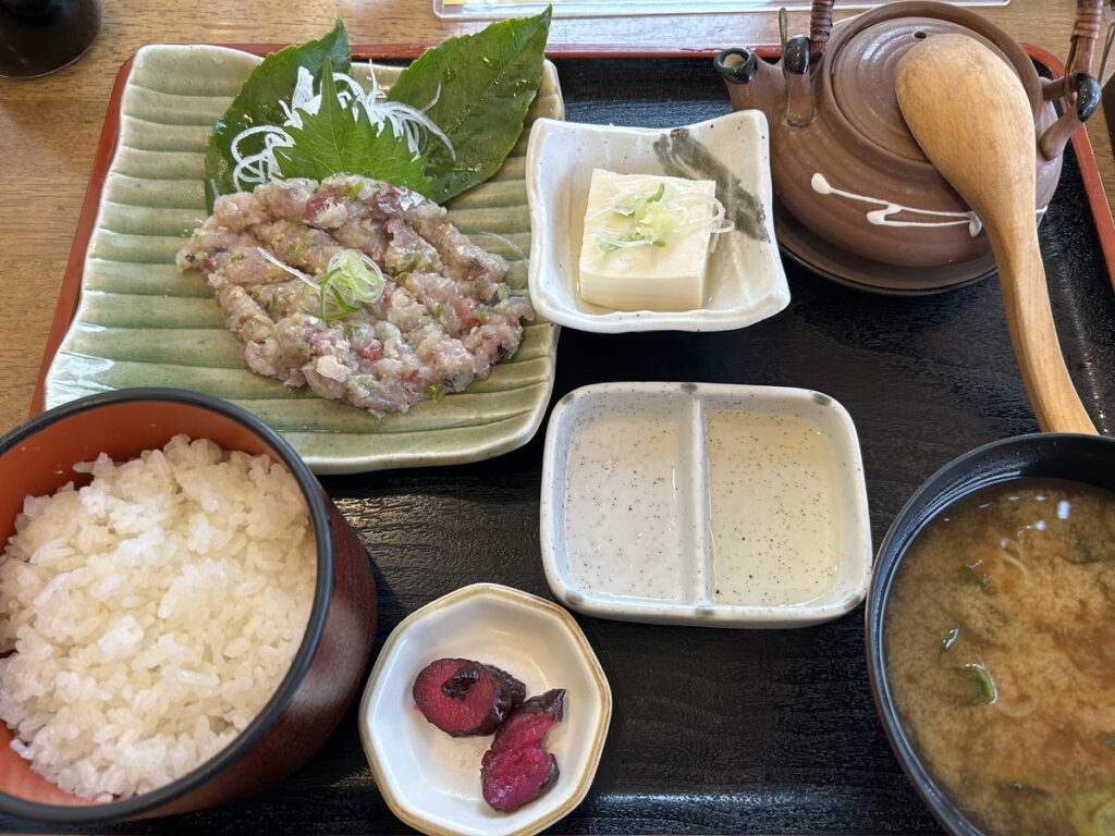 なめろう定食（とまや食堂）｜西川名（房総）でダイビング｜ダイビングプロショップ パル｜2025/12/27